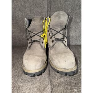 Timberland 6 Inch Waterproof Boots Mens Size 11 Gray Leather Insulated Snow